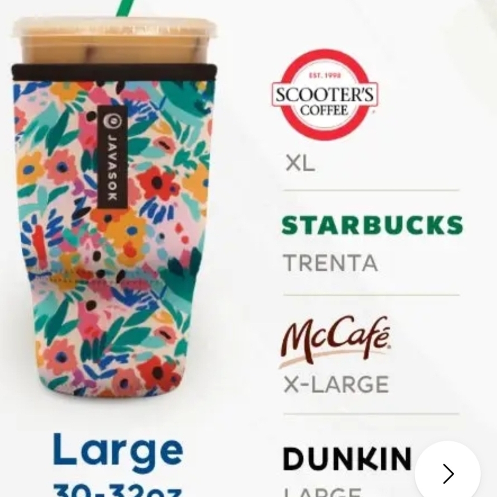 Javasok LARGE size Leopard Print Drink Sleeve - Picture 2 of 2